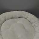 Love's cabin Round Donut Cat and Dog Cushion Bed, 25in Pet Bed for Small or Medium Dogs, Anti-Slip & Water-Resistant Bottom, Soft Durable Fabric Pet Beds, Washable Calming Cat & Dog Bed Camel (25.0"L x 25.0"W x 7.0"Th)