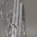 White Tension Curtain Rod for Windows 28 to 48 inch, Adjustable Expandable Pressure Spring Curtain Rod No Drilling, 7/8" Curtain Rod for Bedroom Doorway Closet Door