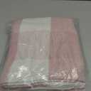 DII Buffalo Check Collection Rustic Farmhouse Throw Blanket with Tassles, 50x60, Pink/White
