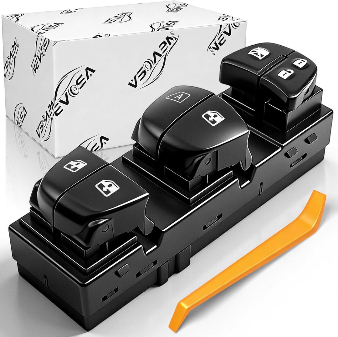 Power Window Switch Driver Side Compatible with Nissan Altima 2013-2025 Sentra 2013-2019 LEAF 2013-2018 Pathfinder 2013-2020 Rogue 2014-2020 Juke 2011-2017 Orange Light Repalce# 25401-3TA5A