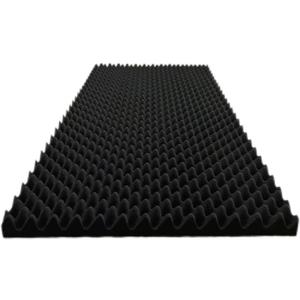 1 Pack Egg Crate Foam Sound Proof Foam Panels for Walls,48''X24''X2'' inch Acoustic Panels, high-Density Fireproof soundproof Wall Panels, Professional Acoustic Treatment (Black)