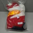 11pcs Santa Claus Costume for Men Women Adults Deluxe Santa Costumes Suit Outfit Christmas with Bell (Red, S)