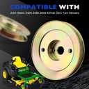 M163464 Deck Spindle Pulley 3 pcs, Compatible with John Deere Z425 Z435 Z445 EZtrak Zero Turn Mowers, Rotary 13542 M154394 Blade Drive Pulley Round 4.9" OD