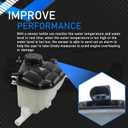 Engine Radiator Coolant Overflow Reservoir Tank With Sensor & Cap Compatible With 2006-2015 Mercedes-Benz GL320 GL350 GL450 GL500 GL550 ML350 ML450 ML500 ML550 Replaces 1645000049 603-256
