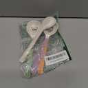 Shopwithgreen 5 PCS Bamboo Kids Spoons Set, Children Utensils Spoons Flatware Cutlery Set, BPA Free | Dishwasher Safe, Child and Kids Feeding for Dinner, Dessert, NOT FIT FOR BABIES WITH SMALL MOUTH