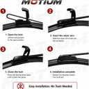 OEM QUALITY Premium All-Season Windshield Wiper Blades (16"+16" (pair for front windshield))