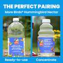 More Birds Bird Health+ Ruby Hummingbird Feeder, Glass Hummingbird Feeders for Outdoors, 4 Feeding Stations, 10 Ounces, Ruby Red