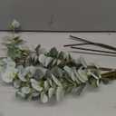 Forlaoers Green Fake Eucalyptus Faux Greenery Stems Silk Plants 32" Tall Leaves Olive Branches for Vases Home Decor Floral Arrangements Indoor Wedding Flowers (B:3pcs 31" Tall Grey Green Eucalyptus)