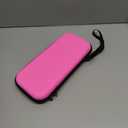 DLseego Storage Carrying Case for Nintendo Switch 2 Accessories Set, 10 Game Card Slots Protective,1 Hard PC Transparent Case, 4 Thumb Grips, Slim & Portable - Pink