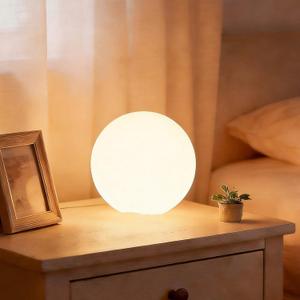 shumi Garden Ball Light-6inch LED Outdoor Table Lamp 16 RGB Colors and Dimmable Globe Light with Remote,Decor for Patio,Garden,Yard,Beach,Pathway (6in-(Usb Charging))