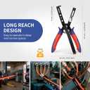 Air Line Pliers Push to Connect Fittings Removal Tool, Disconnect Tool for 1/4 5/16 (6mm, 8mm) Qucik Connect Air Hose Fittings, Release Pliers for Push-Fit Pneumatic Connectors