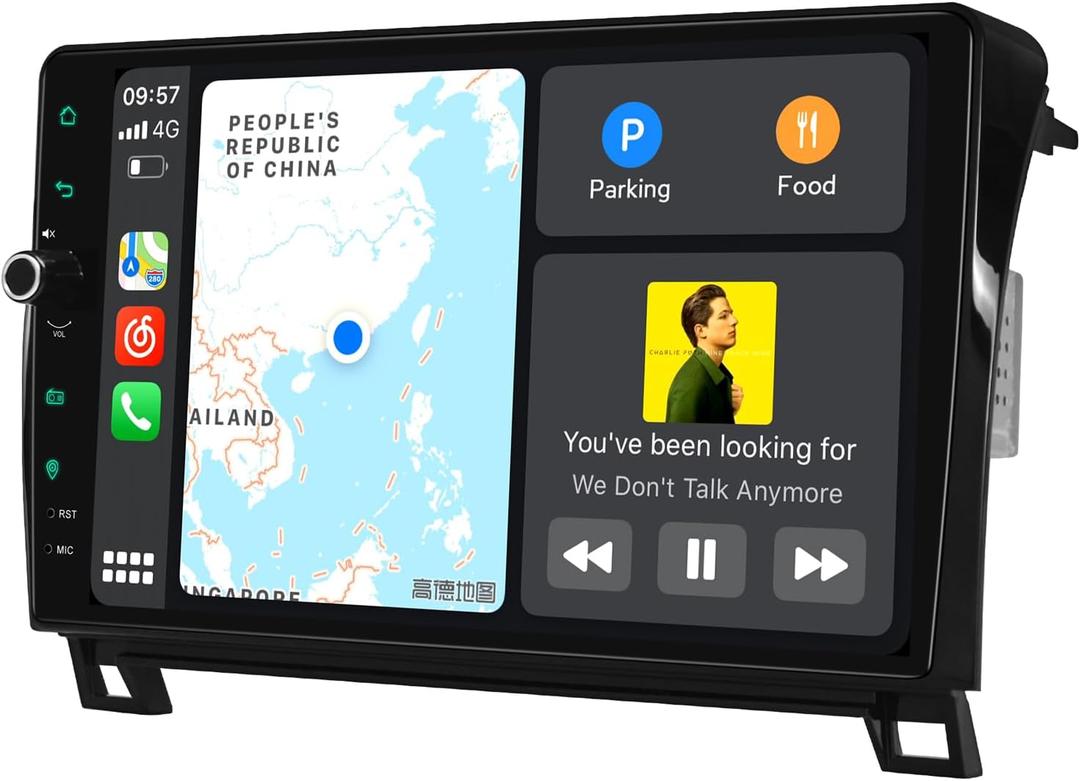 JOYING Radio for Toyota Tundra 2007-2013 & Toyota Sequoia 2008-2018 Android 12 Car Stereo 10.1" Touch Screen 4GB+64GB with Wireless Carplay Android Auto Bluetooth Plug and Play Head Unit(JY-TZ167N4)