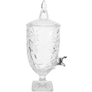 1pc with Household Can Party Clear Cold Beverage Lid Pitcher Storage Glassware Beer Home Bottle Glass Drinks Container and Kitchen Jar Kettle Transparent Water Crystal for Jars
