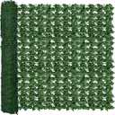 ODTORY Artificial Fence Privacy Screen: 5FT x 20FT UV-Anti Faux Greenery Backdrop Ivy Chain Link Shades Panels for Patio, Balcony, Garden,Deck,Backyard Indoor Outdoor Green Wall Decor