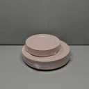 FLOWERCAT 60PCS Pink Plastic Plates - Heavy Duty Pink Plates Disposable for Easter Party/Mother's Day/Wedding - serving 30 guests Include 30PCS 10.25inch & 30PCS 7.5inch