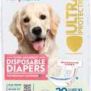 Paw Inspired 20ct Disposable Dog Diapers | Female Dog Diapers Ultra Protection | Diapers for Dogs in Heat, Excitable Urination, or Incontinence (X-Large)