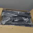 Bumusty 3-Tier Long Expandable Shoe Rack for Closet, 18"-44" Adjustable Shoe Rack for Entryway, 15-18 Pairs Large Shoe Organizer Shelf Storage, Sturdy Metal, Black