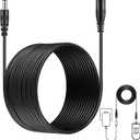 Feekoon 1 Pack Extension Cable Compatible with Moen 920-003, 25 ft Power Extension Cable Compatible with Moen 900-001 900-002 900-006 Flo Smart Water Monitor and Automatic Shutoff Sensor