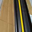 2 Pcs 1.25" High Universal Garage Threshold Seal Strip Flexible Total Length 8'3" Garage Door Flood Bottom Barrier Seal DIY PVC Weather Stripping Replacement, Not Include Adhesive