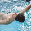AquaBandz Swimming Headband Ear Protection for Swimmers, Prevents Water in Ears, Comfortable & Quick-Drying (Black, Medium-Adult Size)