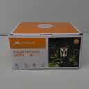 GIGALUMI Solar Lights Outdoor 6 Pack, Solar Landscape Lights Warm White, Black Super Bright High Lumen Waterproof Metal Automatic Solar Lights for Yard, Pathway, Garden, Walkway