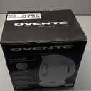 OVENTE Electric Kettle, 1.7L Fast Boiling Water Heater for Coffee or Tea, BPA Free with Water Level Gauge, Auto Shut-Off, Boil-Dry Protection, Indicator Light and Removable Filter, White KP72W