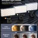 Selfie Light, 96 LED Phone Light with Metal Hotshoe & Clip, Rechargeable 2500K-8000K 360° Full Color 21 Scenes RGB Video Light for Phones, iPhone, Laptops, Cameras, Vlog, TikTok, Gifts for Women & Mom