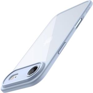 JETech Case for iPhone Air, Shockproof Phone Bumper Cover, Solid Color Matte TPU Frame, Anti-Scratch Clear Back, 6.5-Inch Display (Sky Blue)