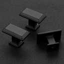 Ravinte Cabinet Knobs Rectangular Kitchen Drawer Knobs for Cabinets and Dresser (Matte Black, 30 Pack)
