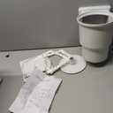 Northlight 13.75" White Wide Mouth Thru Wall Skimmer with Brace and Face Plate