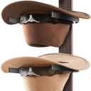 Cinati Cowboy Hat Rack, Cowboy Hat Holder Wall Mount Holds up to 4 Hats, Wooden Western Rustic Metal Cowboy Hat Hanger with Arrow Sign Board, Hat Rack for Cowgirl Hat, Fedora, Sun Hats (1 Pack)