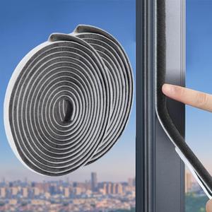 66 Feet Brush Weather Stripping,Door Brush Seal Strip,Door Soundproofing Strip,Window Noise Blocker,Self Adhesive Draft Blocker,Dust Stopper Winter,Grey,0.2 in Brush x 0.35 in Backing (Gray)