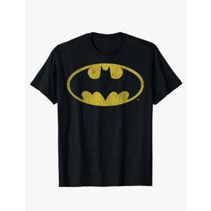 DC Comics Batman Distressed Classic Logo Short Sleeve T-Shirt XL