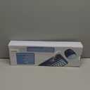 HotFox Wireless Keyboard and Mouse Combo, Full-Size Retro Typewriter Keyboard with Round Keycaps, Ergonomic Design for Windows PC, Home and Office Use -Blue