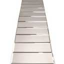 3" X 10" Gold Matte Peel & Stick Glass Mirror Subway Backsplash Kitchen Bathroom Beveled Edge Self Adhesive Tile (10 Pcs 2 Sq.ft)