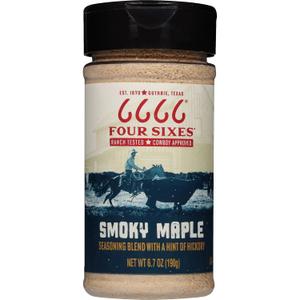 6666 Four Sixes Smoky Maple Seasoning, 6.7 Ounce, Best By: MAR 24 2029