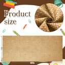 Bulletin Board Paper 48'' x 107'' Bulletin Boards Fabric for Classroom Back to Shcool Classroom Wall Background Decor Board Decor Pillows Curtains Crafts(1 Pc,Burlap)