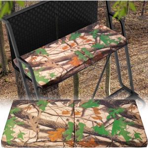 RunNico 31.5 ''×14''×1.2''Tree Stand Seat Cushion, Thickened 2 People Tree Stand Replacement Seat, Foldable Treestand Seat Pad for Outdoor Hunting Ladder Tree Stands