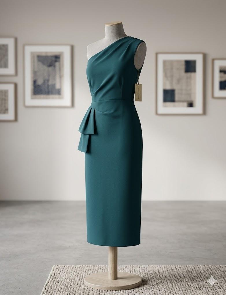 Dresses for Women Elegant Long Sleeves Ruffles Pencil Knee Length Split Business Dress with Belt Zipper XL