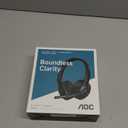 AOC Wireless Headset with Mic for Work, Bluetooth 5.4 Headphones with Noise Canceling Microphone, USB C, 30H, Clear Calls & Mic Mute for PC, Laptop, Cell Phones, Zoom - Black