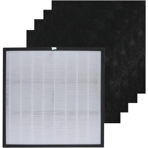 PUREBURG 1183050K Replacement Filter Compatible with Whirlpool Whispure Whispure Pro 2000 WPPRO2000 Series Air Purifiers,H13 True HEPA Activated Carbon Pre-Filters