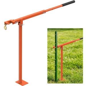 Insaga T Post Puller Heavy Duty – 36" Fence Post Puller Tool with Telescoping Handle, Carbon Steel Post Remover for T-Posts, Wood Stakes, Sign Posts & Tree Stumps – Foldable Design for Easy Storage