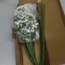 LYLYFAN Babys Breath Artificial Flowers,18 Pcs Gypsophila Faux Flowers for Wedding Party Home Garden Decoration White