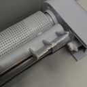 Retractable Baby Gate for Stairs, 55" Wide Mesh Dog Gate Indoor, 34'' Tall Child Gate for Doorways, Hallways, Deck, Indoor Outdoor Pet Baby Safety Essentials for Home, Grey (Gray)