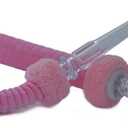 Hookah Hose 6.75ft Washable Hookah Hose with Detachable Mouth Tips Soft Textile Covering Durable Shisha Pipe (Pink)