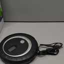 Portable CD Player - Small Rechargeable Bluetooth 5.0 Player for Home with Headphones with HiFi Stereo Sound, CD Player for Car Through AUX with Anti-Skip Protection (Black)