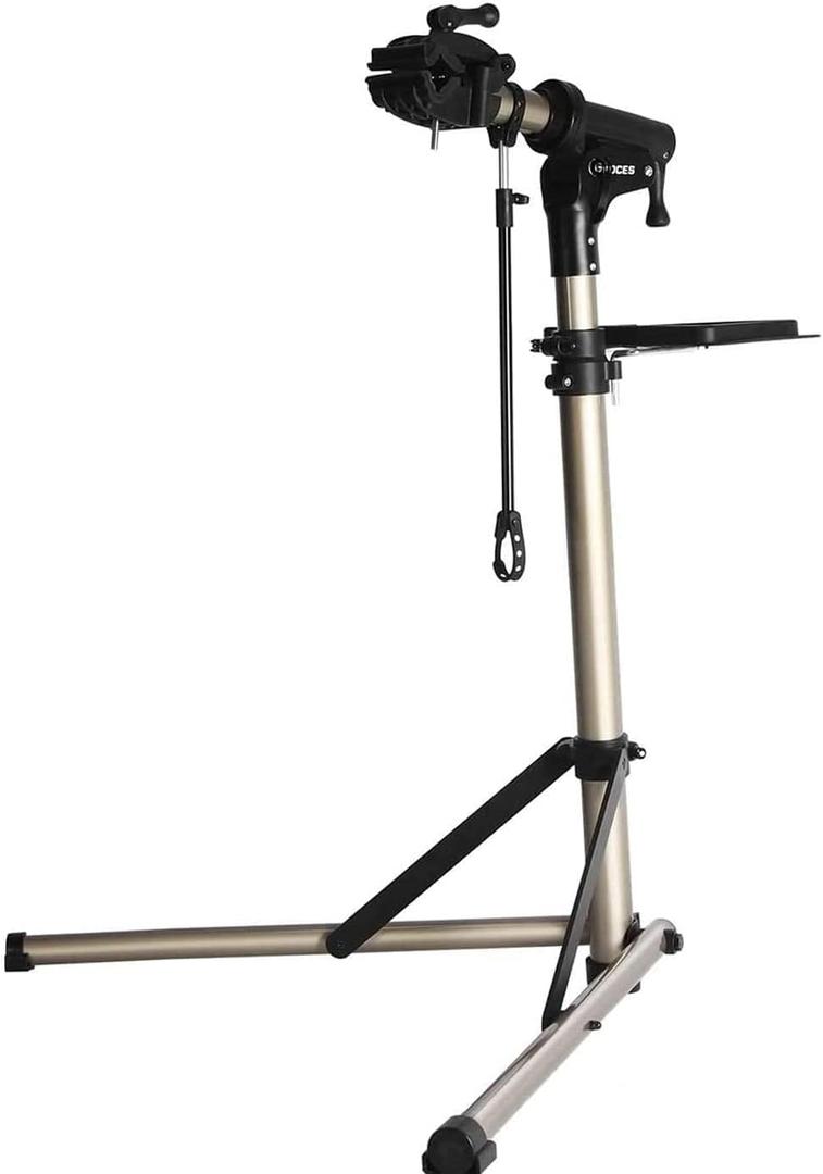CXWXC Bike Workstand with Adjustable, Bicycle Repair Stand for Maintenance Folding and Lightweight (Champagne-3)