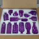 Glass Bud Vases in Bulk Set of 30 Pcs,Small Glass Vases for Flowers as Wedding Centerpieces for Tables,Clear Flower Vases Suitble for Wedding Decorations,Home Decor (Light Purple, 30 pcs)