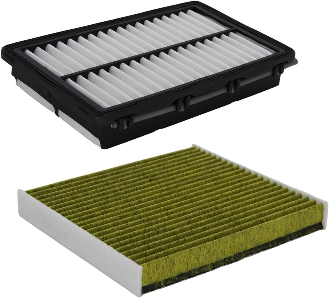 Engine Air Filter and Cabin Air Filter Set Compatible with 2022-2025 Tucson, 2021-2025 Santa Fe Sorento, 2020-2025 Sonata, 2021-2025 K5 With OE CA12816 28113L1000 & 97133-N9100 Not For Hybrid