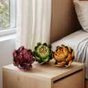 Fake Artificial Artichoke, Vegetables Faux Plastic Artichoke, Decoration for Wedding Party Home Kitchen Artichokes Flower (Colorful,Large,6)